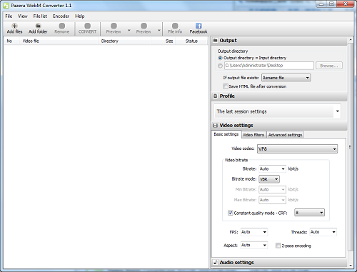 Pazera WebM Converter